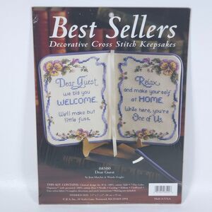 Vintage Keepsake Cross Stitch Kit Best Seller Dear Guest Grannycore Joan Marchie